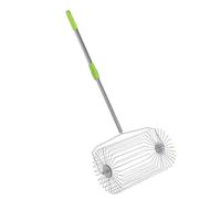 Aramox Rouleau Collecteur de Balles de Tennis - Ramasseur à Roulement Rapide pour Une Récupération Facile, Outil de Jardin Multifonctionnel en Acier Inoxydable pour (L(13x7x2,6 cm/5,1x2,8x1 Pouces))