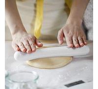 Aramox Rouleau de Pâte Antiadhésif, Bâton de Roulement en Plastique pour la Cuisson, Conception Transparente de 15 Pouces pour un Usage Domestique
