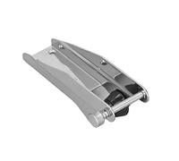 Aramox Rouleau d'étrave en Acier Inoxydable 304 de 230 Mm avec Guide-câble en Nylon Noir et Goupille à Ressort, Montage pré-percé pour Bateaux, Yachts, Marine