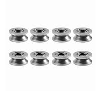 Aramox Roulement à Rainure en V V624ZZ, Mini Roues de Poulie à Double Blindage en Acier au Carbone 4x13x6mm, Roulements à Billes de Précision pour Système de Mouvement Linéaire de Voie Ferrée 10