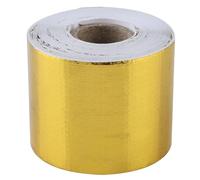 Aramox Ruban Adhésif en Papier D'aluminium, 1 Rouleau de Papier D'aluminium doré pour Voiture, Ruban Adhésif Réfléchissant pour Bouclier Thermique, Enveloppe de Bouclier Thermique (Or