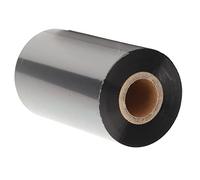 Aramox Ruban de Transfert Thermique Ruban de Code à Barres pour Imprimante de Matériaux Mixtes 110 Mm X 300 M Noir Statique Claire pour Les étiquettes de Matériel électronique