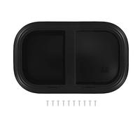 Aramox RV Window, 500x300mm Fenêtres D'angle Rondes Coulissantes Horizontales en Verre Trempé Protection Universel pour Remorque Caravanes Camping-car (Épaisseur de paroi de 26 à 31 mm/1 à