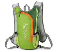 Aramox Sac à Dos d'hydratation, Sac à Dos Réfléchissant en Nylon avec Compartiment de 2 L pour la Randonnée et la Course (Green)
