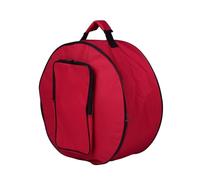 Aramox Sac de Caisse Claire Professionnel 14 Pouces, Sac à Dos en Nylon Noir avec Bandoulière et Poches Extérieures pour Bâtons, Livre de Musique, Protection, Transport Pratique (rouge)
