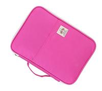 Aramox Sac de Document A4 Imperméable, Support de Copie Multi-poche, Organisateur de Fichiers Portable pour Cahier, Journaux, Livres de Croquis, avec des Poignées, Adaptés à, Pad, Planner, (Rose