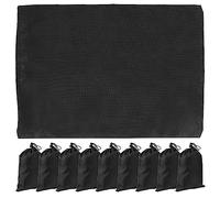 Aramox Sac de Transport Noir Polyester Drawstring Pouch Sac de Rangement Imperméable pour Sauter une Corde Organisant de Petits Articles 5,9 X 7,9 Pouces avec Fermeture Sécurisée Facile à Nettoyer