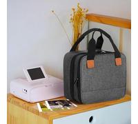 Aramox Sac en Polyester Robuste pour Imprimante Photo SELPHY CP1500, CP1300, CP1200, étui Portable, Solution de Rangement Idéale, Pochette Transparente, Bandes élastiques