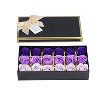 Aramox Savon de Bain parfumé à Fleurs, 18 Pièces, Fleur de Rose | Forme de pétale réaliste, fabriqué à la main, toxique non irritant, décoration durable, cadeau romantique