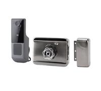 Aramox Serrure à Pêne Dormant Intelligente Professionnelle, étanche, Technologie D'empreintes Digitales, Corps de Serrure en Alliage D'aluminium, 2 Clés