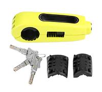 Aramox Serrure de Guidon Frein de Verrouillage de Moto, Serrure de Levier de Frein antivol Universelle en Acier Inoxydable pour Motocycle, Motocycle, Moto et Scooter (jaun)