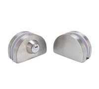 Aramox Serrure de Porte en Verre de Conception Innovante, Serrure à Double Boulons en Acier Inoxydable pour la sécurité du Bureau avec Accessoires D'installation