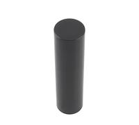 Aramox Shaker à Sable Cylindrique, Instrument à Percussion en Acier Inoxydable avec Coque en Caoutchouc, Shaker argenté 50,3 X 201,5 Mm pour Batteurs et Rythme Latin (BLACK)