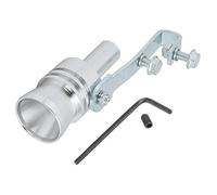 Aramox Sifflet sonore Turbo, sifflet de Tuyau d'échappement de Gorge de Queue en Alliage d'aluminium Turbo Sound Voiture pièce modifiée TC-XL(Argent)