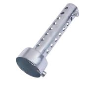 Aramox Silencieux de Moto 45mm, Pot d'Échappement Universel avec DB Killer Amovible, Insert de Chicane en Métal pour Tuyau de 35/42/45 mm, Argent
