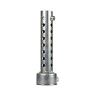 Aramox Silencieux de Moto, Pot D'échappement Universel pour Moto DB Killer Silencieux Silencieux Insert de Chicane Argent (42mm)