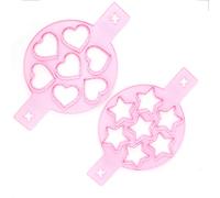 Aramox Silicone Egg PANCAKE Non-bâton ACCESSOIRES MALIEURS CUITS, BAGNE DE PANCAKE D'OEUVES DE 6,5 Cm avec Petits Trous d'air, Idéal pour les Mini-crêpes et plus. Résistant à Haute Température