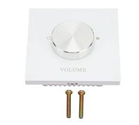 Aramox Smart Home Volume Controller, 5 Level Dual Channel Background Music Tuning Switchs, ABS Panel, Rotary Buttons Design, 25W