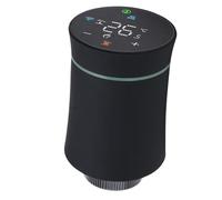 Aramox Smart Thermostatic Radiator Valve Prend en Charge L'application Remote Control et Contrôle Vocal Multipt Modes et Programme Manuel (Black)