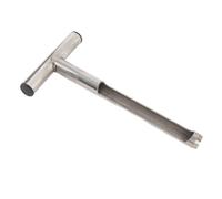 Aramox Sonde d'échantillonneur de Sol d'échantillonnage de Sol Efficace, Confortable à Utiliser avec la Poignée T, Application Polyvalente pour Le Jardin, Acier Inoxydable Robuste, Sacs