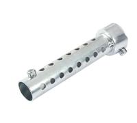 Aramox Sound Eliminator, Universel Moto Pot D'échappement DB Killer Silencieux Silencieux Chicane Insert 42mm, Argent (35mm)