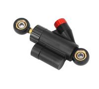 Aramox Stabilisateur de Direction Réglable pour Moto 133 Mm CNC en Alliage D'aluminium Stabilisateur D'Amortisseur de Direction Universel pour Double Amortisseur (BLACK)