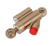 Aramox Stabilisateur de Direction Réglable pour Moto 133 Mm CNC en Alliage D'aluminium Stabilisateur D'Amortisseur de Direction Universel pour Double Amortisseur (GOLD)