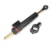 Aramox Stabilisateur de fourche stabilisateur de direction, amortisseur de direction de moto pièces universelles en Fiber de carbone pour