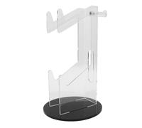 Aramox Stand de Contrôleur Universel, Porte-Jeu en Acrylique, Détient 2 Contrôleurs, Une Solution de Stockage pour Les Joueurs et l'utilisation de Bureau (Bottom et Noir Transparent et Noir)