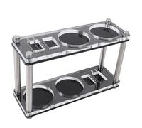 Aramox Station de Bourrage de café, Support Organisateur en Plastique Robuste pour la Cuisine à Domicile, café Bar 51mm 53mm 58mm pour les Professionnels du (Couche double)