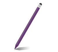 Aramox Stylet, Stylet Tactile Haute sensibilité, Crayon Carbone 2 en 1 pour écrire et Dessiner, Compatible avec Les Téléphones Mobiles et Tablettes, y Compris (Purple)