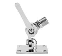 Aramox Support à Cliquet d'antenne VHF en Acier Inoxydable, Base Réglable Fiable pour Bateau Marin, Filetage de 1 à 14 Pouces