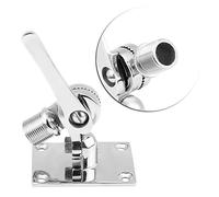 Aramox Support de Base d'antenne Réglable à Double pour Bateau Marin, Acier Inoxydable 316, Résistant à la Corrosion, Conception Robuste pour Montage sur Pont ou côté