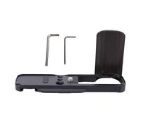 Aramox Support de Caméra à Poignée en L, Plaque en Forme de L en Aluminium avec Poignée en Bois, Trou de Vis de 1/4 Pouces adapté à la Caméra X 100VI (Black)