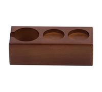Aramox Support de Doseur de café, Porte-filtre en Bois, Support de Doseur en Bois Composite à 3 Trous 9,3 X,7 X 2,9 Pouces pour Organisateur de Comptoir de café Barista à Domicile