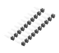 Aramox Support de Lampe à Diode Lumineuse LED en Nylon à 3 Broches, Support de LED à Cathode Commune 20 Pièces 2 Trous 2 Couleurs DC1,8 à, V pour les Techniciens de Câblage du Panneau d'assemblage