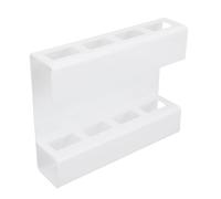 Aramox Support de Paille Mural, Support de Paille d'armoire en Acrylique avec 4 Compartiments, Conception de Drainage Inférieur Adhésif pour Pailles et Baguettes Réutilisables, Porte d'armoire de