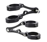 Aramox Support de phare de moto, 1.5-1.6in support de de phare fourche Tube phare clignotant pince[Noir]