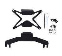 Aramox Support de Plaque D'immatriculation de Treuil Rabattable, Support de Plaque D'immatriculation de Pare-chocs Avant, Support de Guide-câble Hawse pour Camionnette Tout-terrain RV