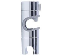 Aramox Support de Pomme de Douche à Barre Coulissante ABS chromé, Support de Pomme de Douche Réglable pour Rail de 18 à 25 Mm, Rotation à 360 Degrés, Pince Droite pour les Utilisateurs de Barre de