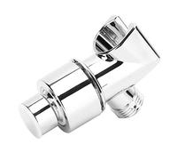 Aramox Support de Pomme de Douche Support de Douche galvanisé en Plastique ABS avec Boule Rotative en Laiton Filetage Standard Réglable à 360 Degrés Installation Facile pour à Main de Salle de Bain à