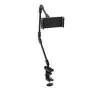Aramox Support de Téléphone à Bras, Support de Bureau Réglable en Alliage d'aluminium avec Pince de 4,7 à 13 Pouces, Rotatif pour l'enregistrement Vidéo en Direct, Appels Vidéo en Streaming,
