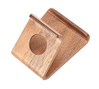 Aramox Support de Téléphone en Bois, Support de Tablette Portable avec Base Stable pour Le Bureau à Domicile et Les Cours en Ligne (Couleur Noyer)