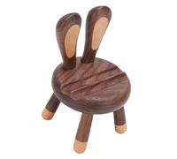 Aramox Support de Téléphone Portable en Bois, Jolie Chaise en Noyer Oreilles de Lapin, Mini Support de Téléphone Portable pour Tous Les Téléphones et Tablettes, Décoration de Bureau