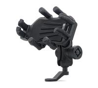 Aramox Support de Téléphone pour Moto, Amortisseur de Vibrations, Support Antivol Réglable pour Moto, Rotation à 360 ° pour Téléphones de 4,5 à 6,5 Pouces (de rétroviseur)