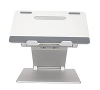 Aramox Support D'ordinateur Portable Inclinable, Alliage D'aluminium | Coussin inférieur en silicone antidérapant, pente ergonomique de 18 °, plateau de rangement inférieur, jeu vidéo Zoom Meeting