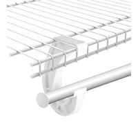 Aramox Support J pour étagère de Placard 3/4, 4 Pièces, Tringle Suspendue, pour Armoire