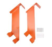 Aramox Support Mural Robuste pour Tronçonneuse en Acier Inoxydable, Revêtement en Poudre Orange, Organisateur de Stockage de Garage pour Atelier, 2 Pièces