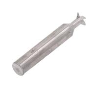 Aramox Swallowtail -Router Bit 4 Flûle Mill Cutter, Ram Carsic Cusic Cut Slot Tools, Fast Drilling Speed Swallow Tail for Professional Whiterworkers, 1 X (10x45°x60L)