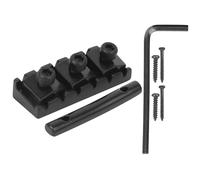 Aramox Système d'écrou de Blocage pour Cordes de Guitare électrique, Conception Durable en Alliage de Zinc, Installation Facile, adapté aux Guitares à Chevalet en érable (Noir (GE99))